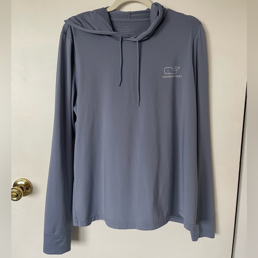 Vineyard Vines Blue performance Hoodie size large